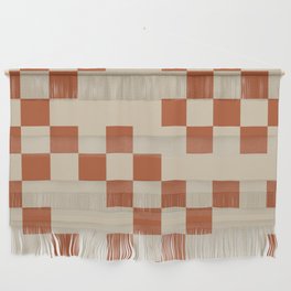 Checked in Burnt Orange Wall Hanging