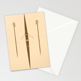 rowing single scull Stationery Card