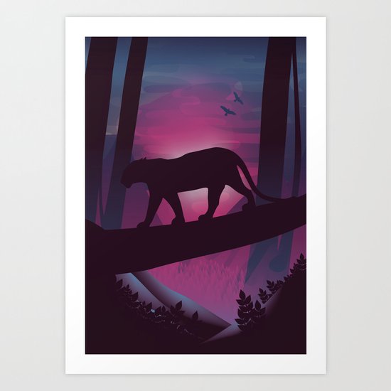 So Peaceful I Can Hear My Blood Art Print
