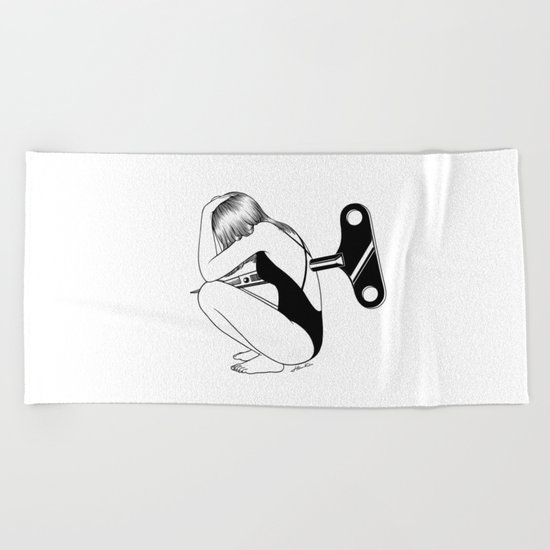 Everything that kills me makes me feel alive Beach Towel