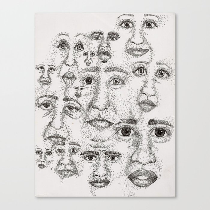 Faces Canvas Print
