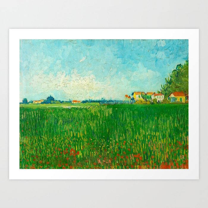Vincent van Gogh - Field with Poppies, 1888 Art Print