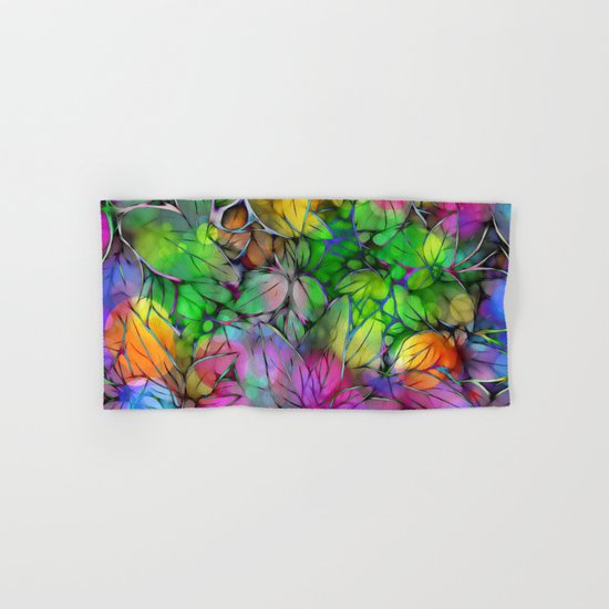 Dream Colored Leaves Hand & Bath Towel