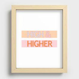 HIGH & HIGHER Recessed Framed Print