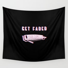 Get Faded Vintage Classic Barber Barbershop Barbering Tools Gift Idea Wall Tapestry