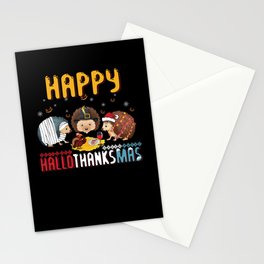 Christmas Hedgehog Halloween Happy Thanksgiving Stationery Card