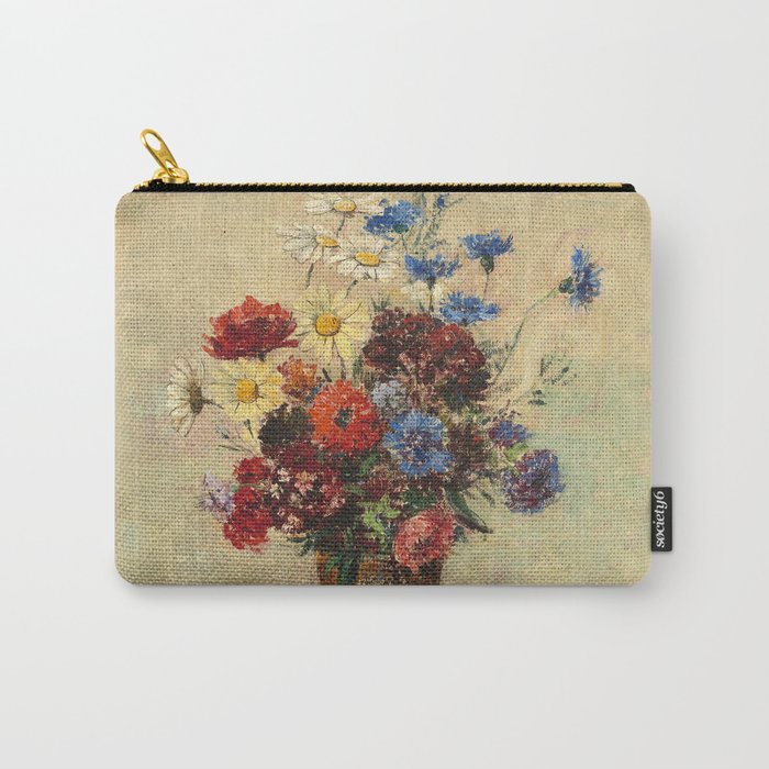 Odilon Redon - Flowers in a Vase Carry-All Pouch