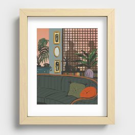 Evening Living Room Recessed Framed Print