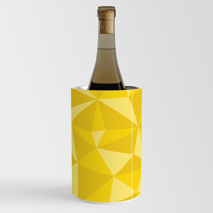 Yellow Triangle Pattern Wine Chiller