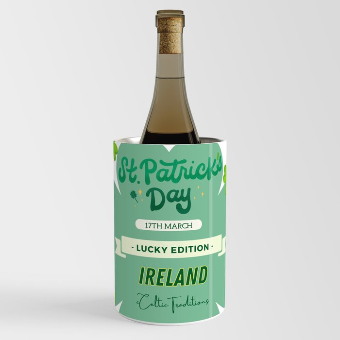 St. Patrick's Day Mighty Irish Lucky Edition Wine Chiller