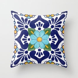 US vendeur Commerce de Gros Decorative Pillow Mexican Talavera Fleurs Housse de coussin