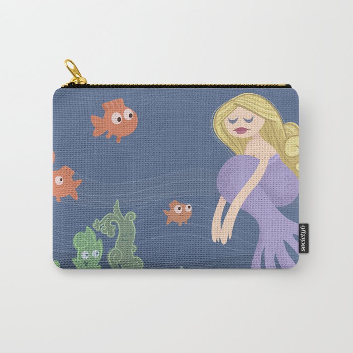 Girl in the Sea Carry-All Pouch