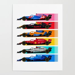 2022 Formula 1 Liveries Poster