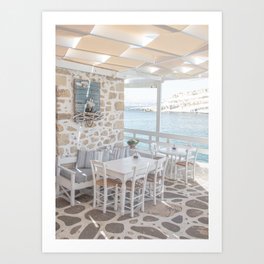 Summer In Greece Photo | Sea View Interior Design Crete Island Art Print | Europe Travel Photography Art Print