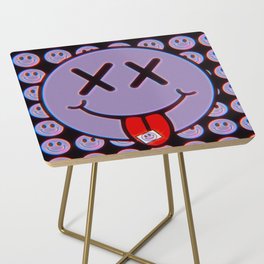 Purple Smiley Trip Side Table