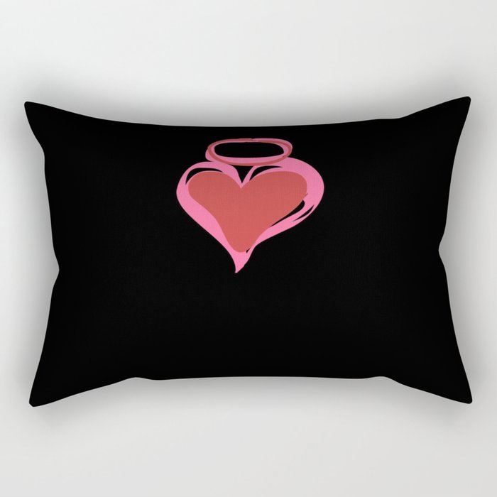 Heart Angel halo Rectangular Pillow
