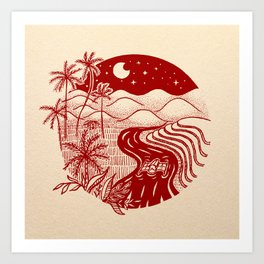 Memories of the Philippines - Red Art Print