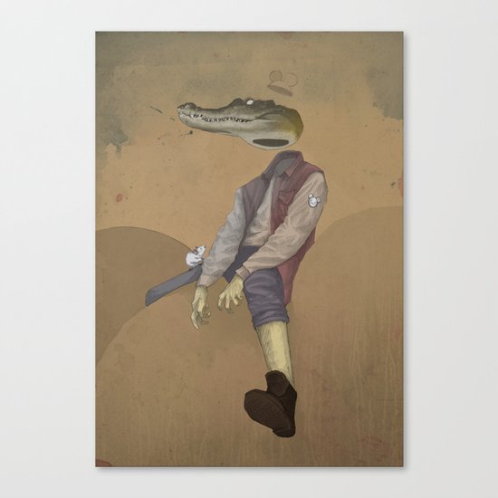 mr.croc Canvas Print