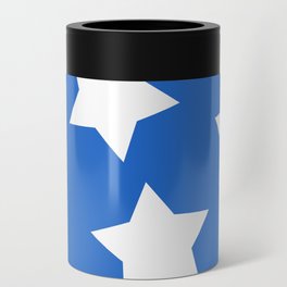 Cheerful Blue Star Print Can Cooler