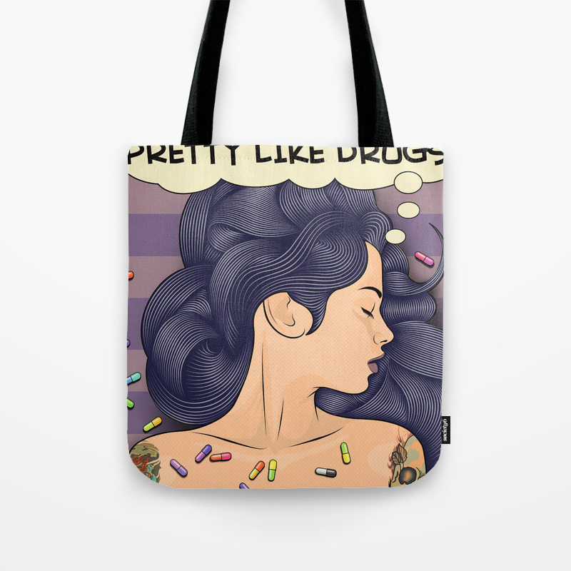 sleeping beauty tote bag