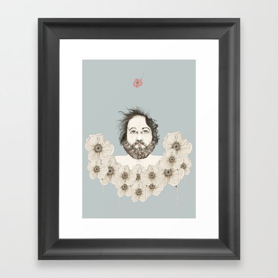 Waiting for spring ... Framed Art Print