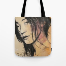 Stoic II | japanese woman with mandalas Tote Bag