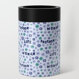 Woman Life Freedom Pattern Can Cooler