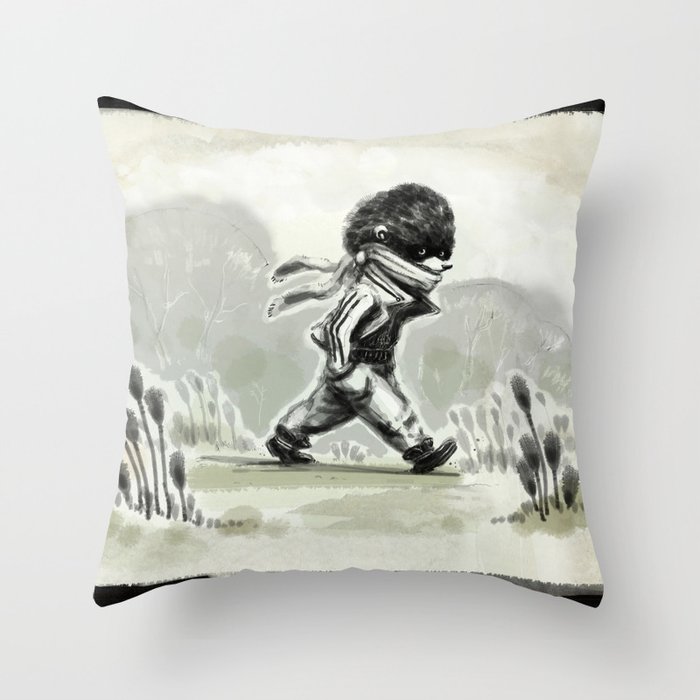 Horace, quietly wandering Throw Pillow