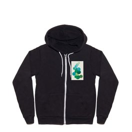 Green Bubbles Zip Hoodie