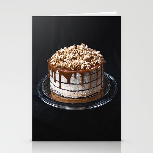 Popcorn cake vertical Stationery Cards