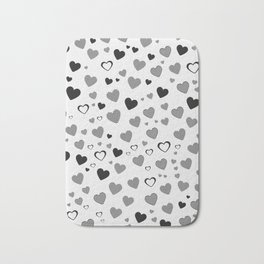 Vintage heart pattern for valentine's day Bath Mat