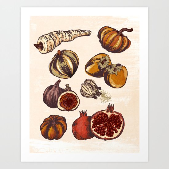 Fall Produce Art Print