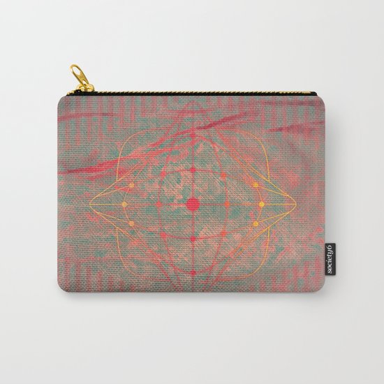 Hot pink grey purple fuchsia abstract fantasy Carry-All Pouch