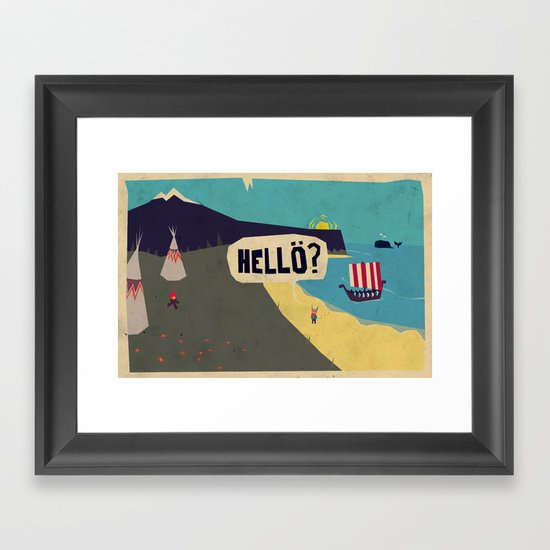 Hello? Framed Art Print