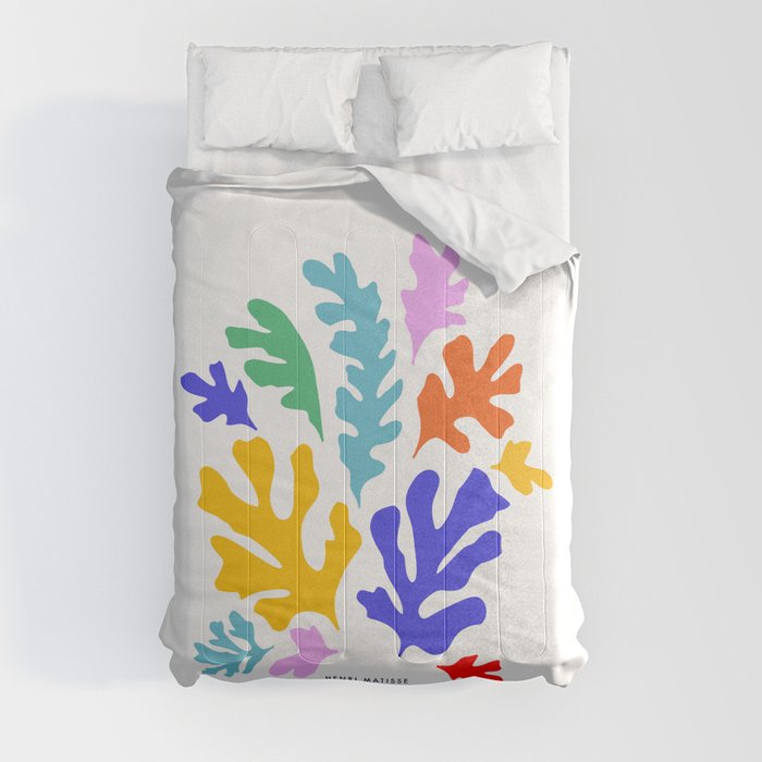 Matisse Poster - Vibrant Leaves cut-outs Comforter