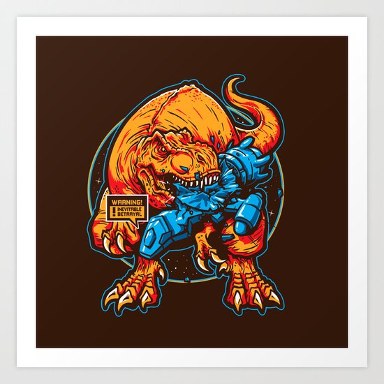 Warning! Betrayal! Art Print
