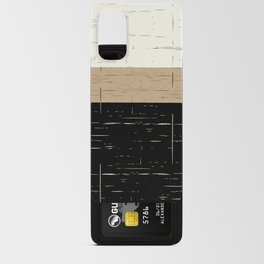 Black, Tan, White Color Block Android Card Case