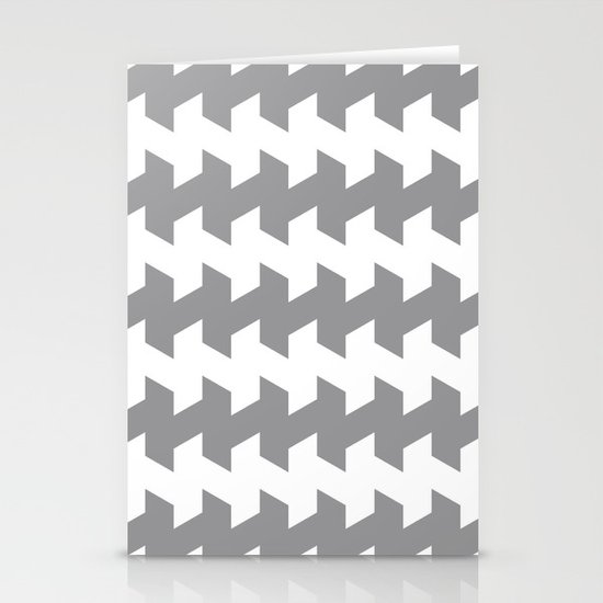 jaggered and staggered in alloy Stationery Cards