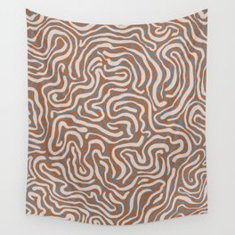 Blue & Brown Pattern Wall Tapestry