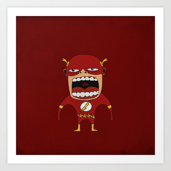 Screaming Flash Art Print