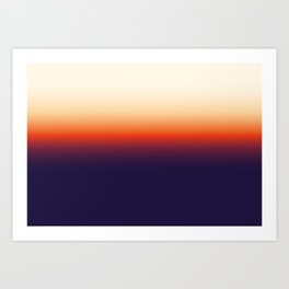 Infrared Orange & Ultraviolet Purple Sunrise Art Print