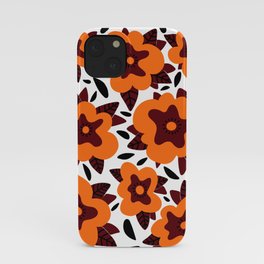 Orange flowers iPhone Case