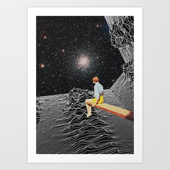 unknown pleasures to Infinity Art Print