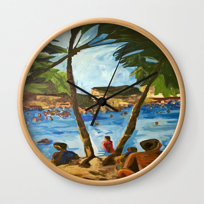 "Welcome to Streets Beach" Wall Clock