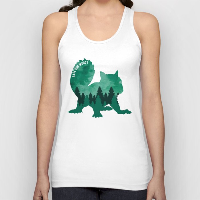 Environmental Protection Squirrel Climate Change Tank Top
