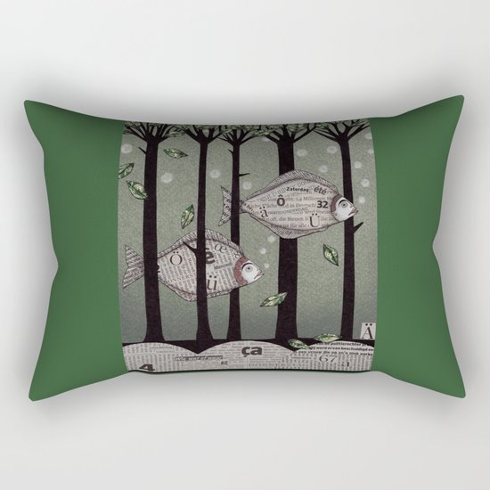 A Fishy Story Rectangular Pillow