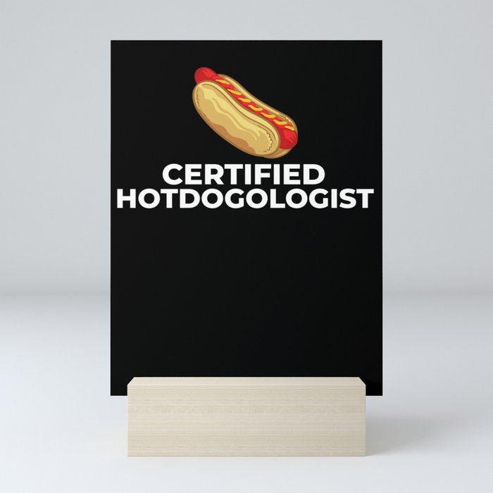 Hot Dog Chicago Style Bun Stand American Mini Art Print