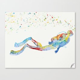 The Diver Canvas Print