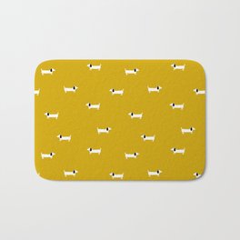 Dog dachshund pattern Bath Mat