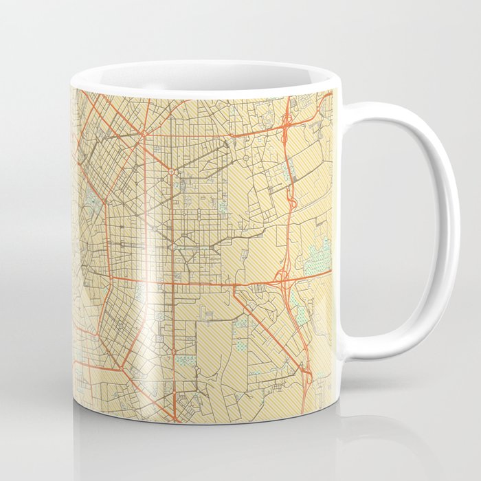 Milan Map Retro Coffee Mug